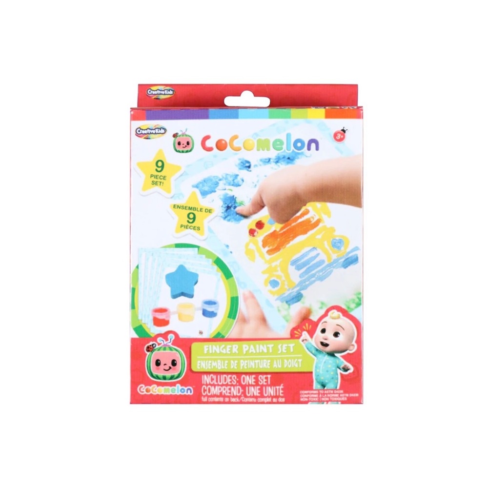 CoComelon Finger Paint Set 9 pieces